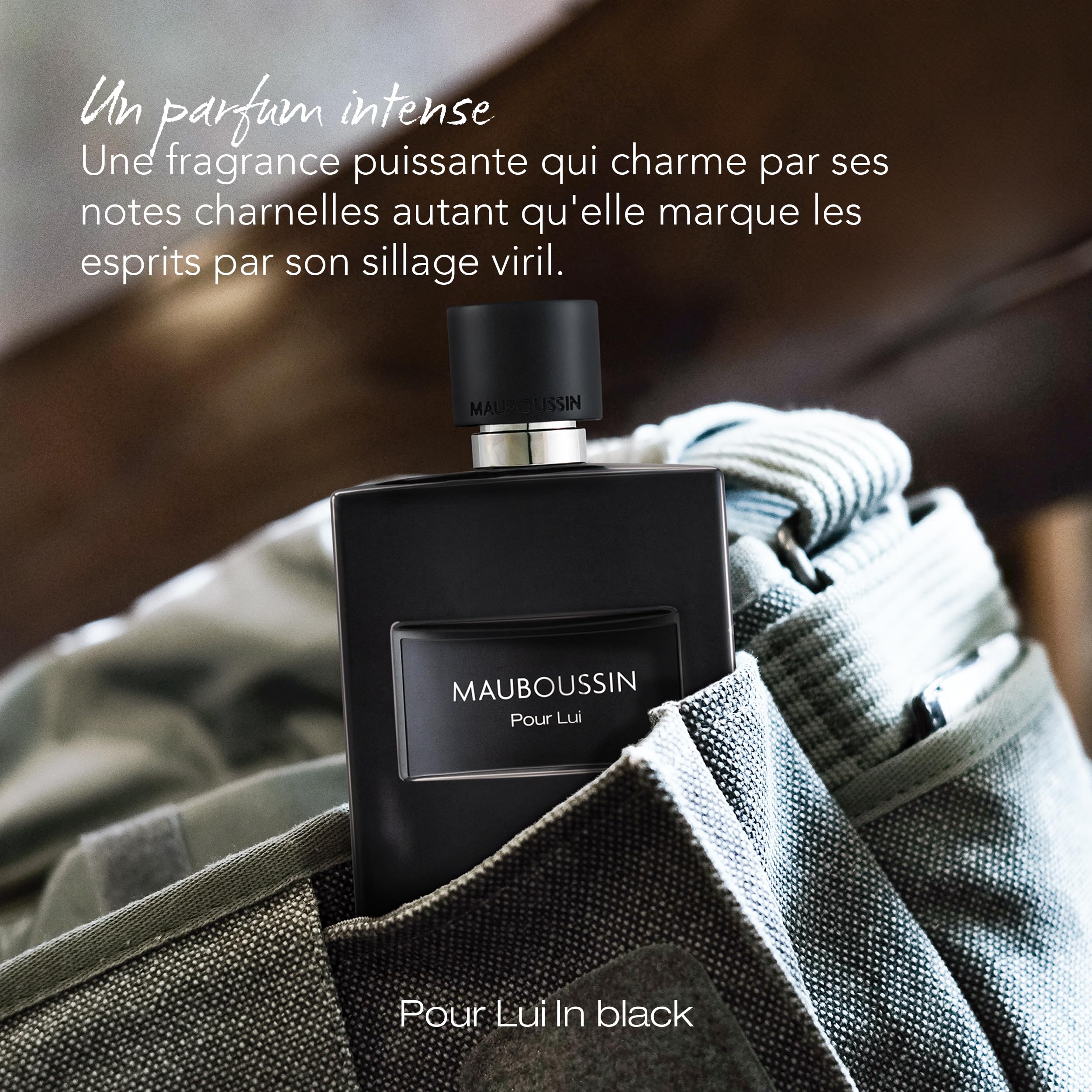 Mauboussin - Pour Lui In Black 100ml + 20ml (Travel Spray) - Eau de Parfum Homme - Senteur Boisée & Orientale