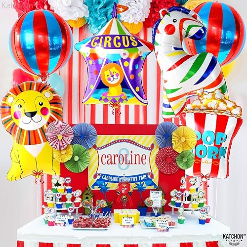 Miniatura 3 de KatchOn, Globos de circo para decoraciones de carnaval, paquete de 6, globos de carnaval para decoraciones de fiesta de carnaval, globos de