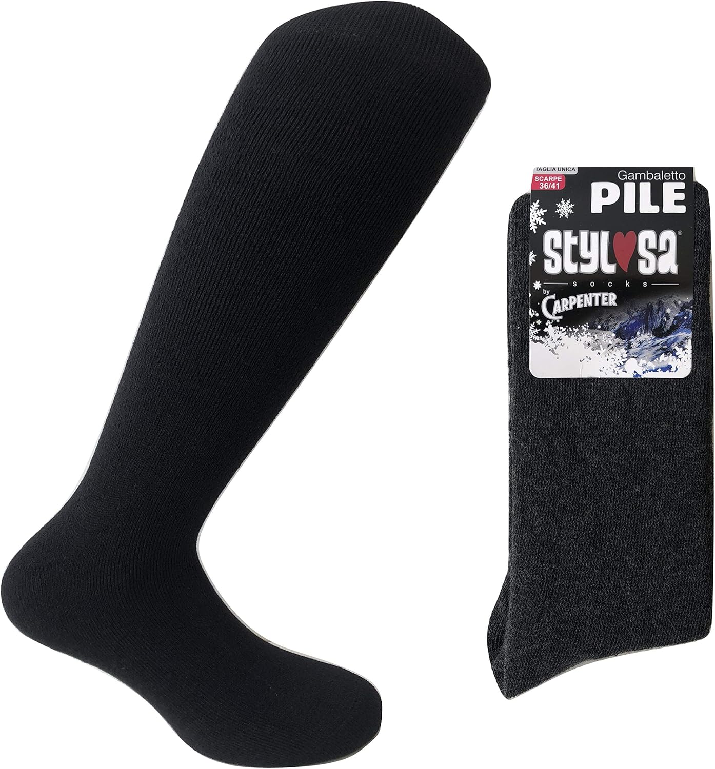 Calze Termiche In Pile Invernali - Antifreddo, Isolamento Elevato - Foto 3