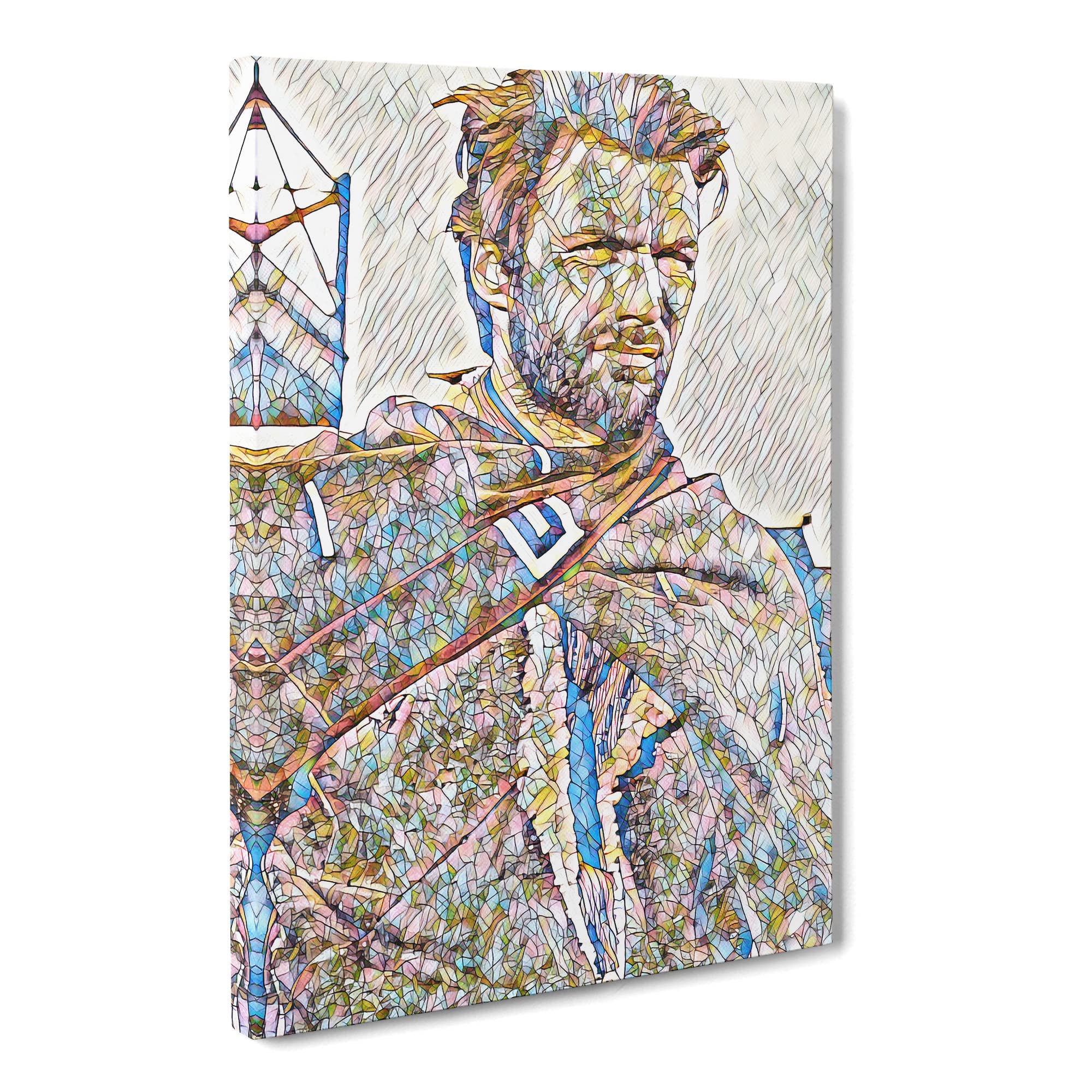 Clint Eastwood No.2 Modern Bg Canvas Print, Mixed, 25L x 50W cm