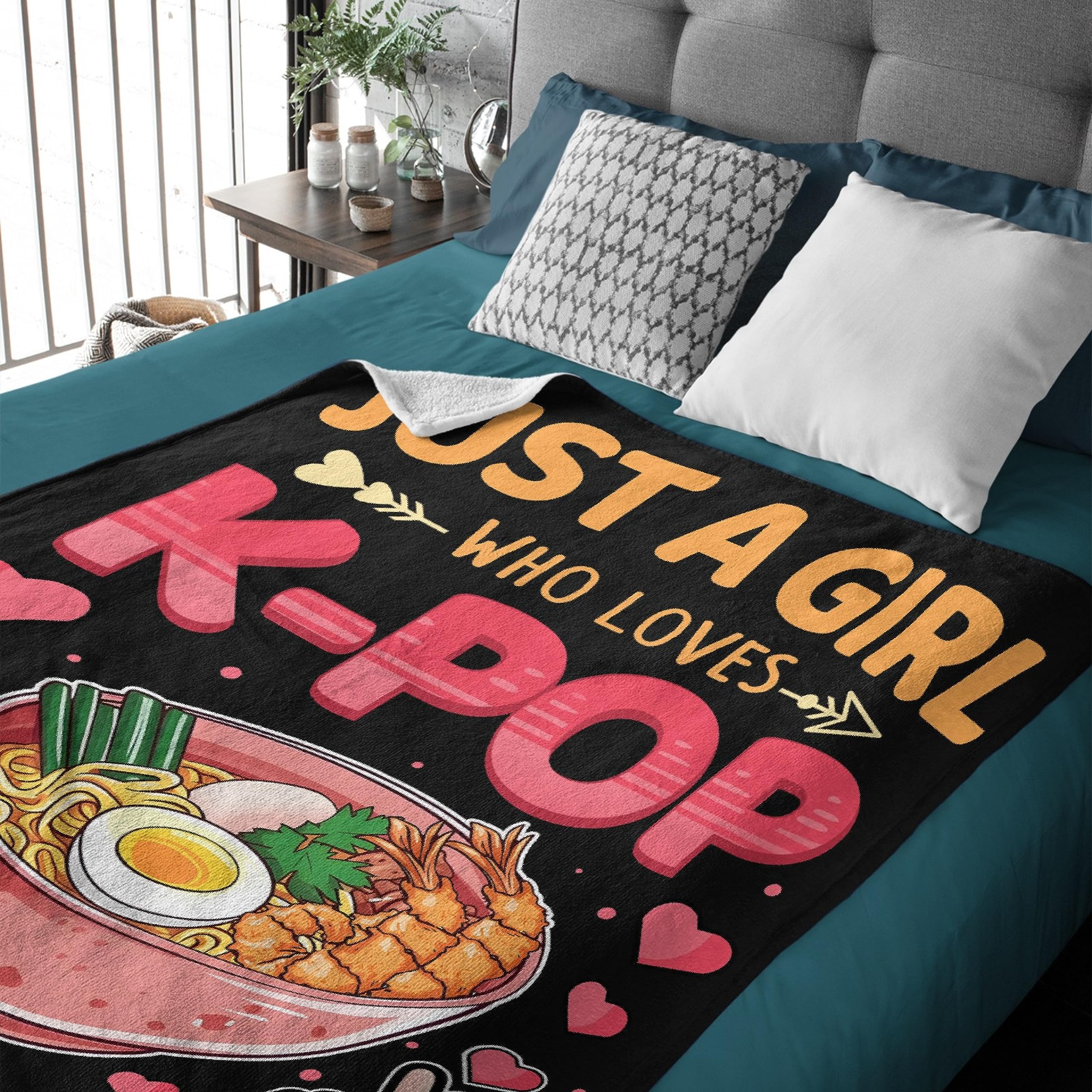 Amazon.com: Just Girl Who Loves Ramen Blanket Super Soft