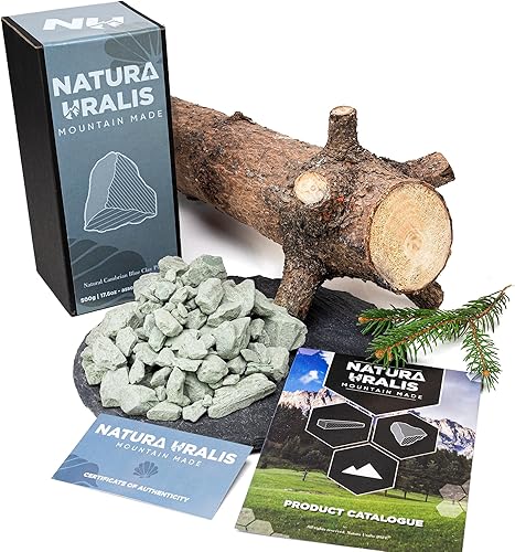 Miniatura 2 de Arcilla azul cámbrica  17.64 oz de arcilla azul natural, azul-gris a azul pastel - Increíble crujiente, textura terrosa, aterciopelada y firme,