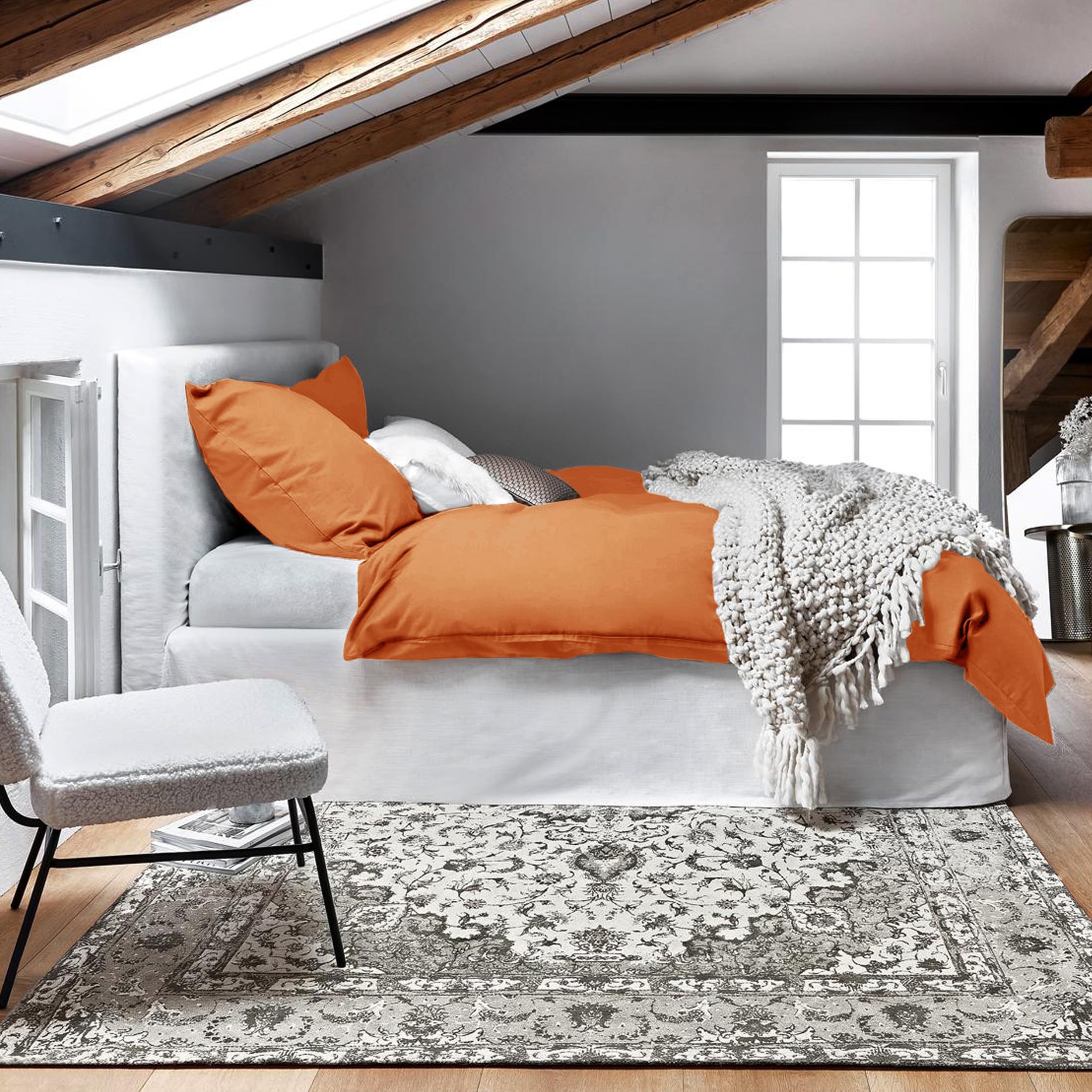 Dreamzie Parure da letto 4 pezzi, copripiumino matrimoniale 240x220 cm + lenzuolo con angoli matrimoniale 140x190 cm, con 2 federe da 65 x 65 cm, Borgogna per 2 persone, microfibra - oeko-tex