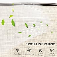 Vista 5 de Outsunny Sillas planeadoras para exteriores con mesa auxiliar, mecedora de 2 asientos para patio, sofá biplaza con correa transpirable para patio