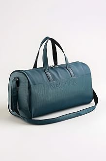 Unisex PU Duffle Bag for Travel | Stylish Leatherette Cabin Luggage | Compact, Comfortable & Spacious Hand Duffel Bag for Weekend Trips, Gym & Office | Suitable for Men and Women | Teal