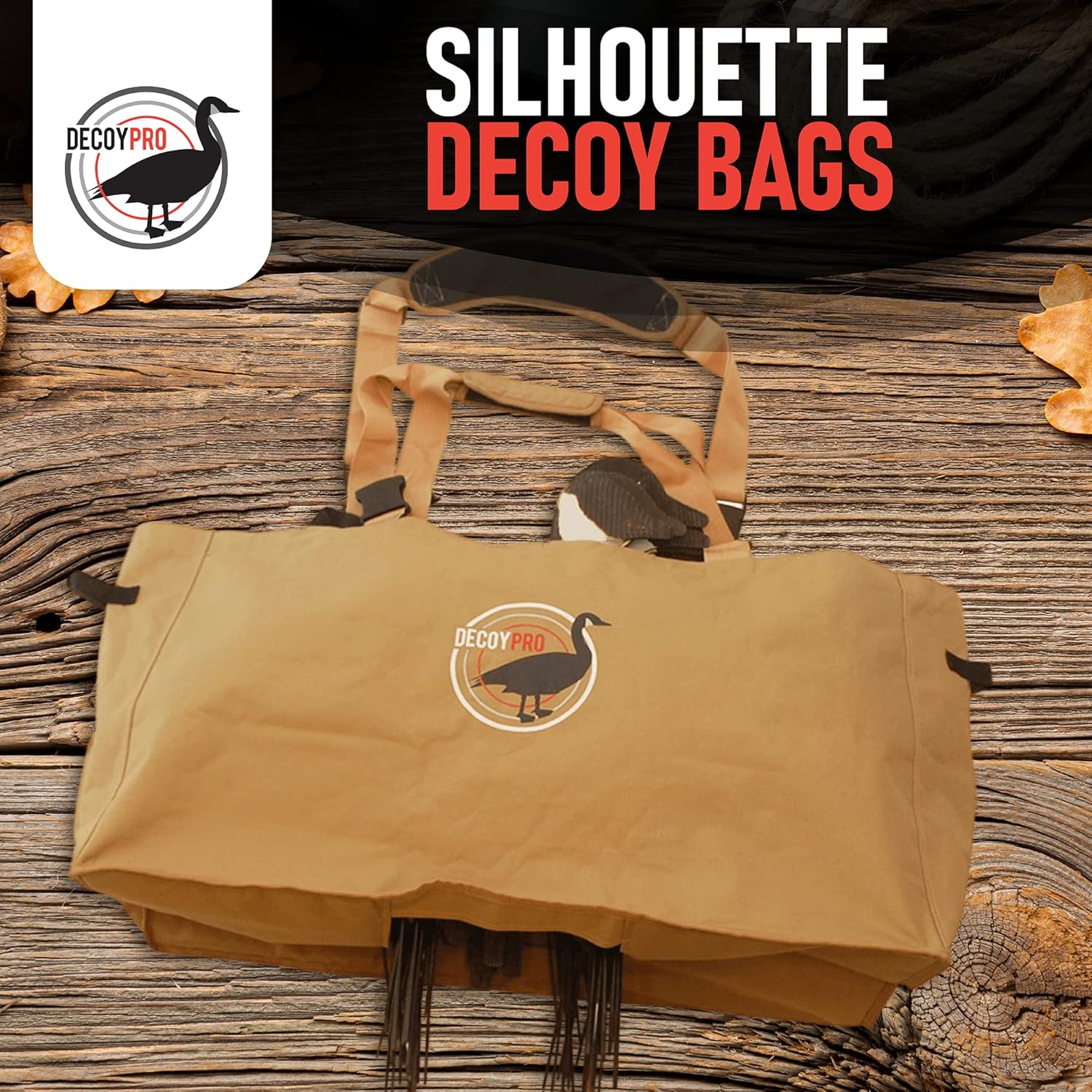 DecoyPro Silhouette Decoy Bags - Padded & Adjustable Shoulder Strap – Silhouette Goose Decoy Bags Protects Goose Decoys