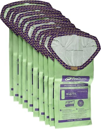Proteam Super Coach Vacuum Bags, Commercial-Grade Proteam Super Coach Pro 10 and GoFit 10 Vacuum Bag Filters, 107313