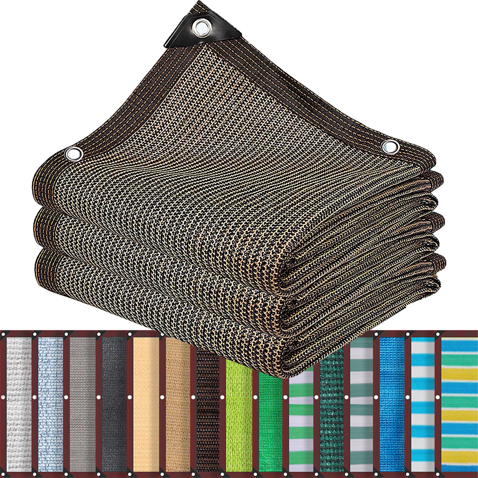 GLDYTVF Shade Net with 90% UV Protection 0.5x1M Sun Sail for Garden with Eyelets 15 Colors Available for Wind and Sun Protection