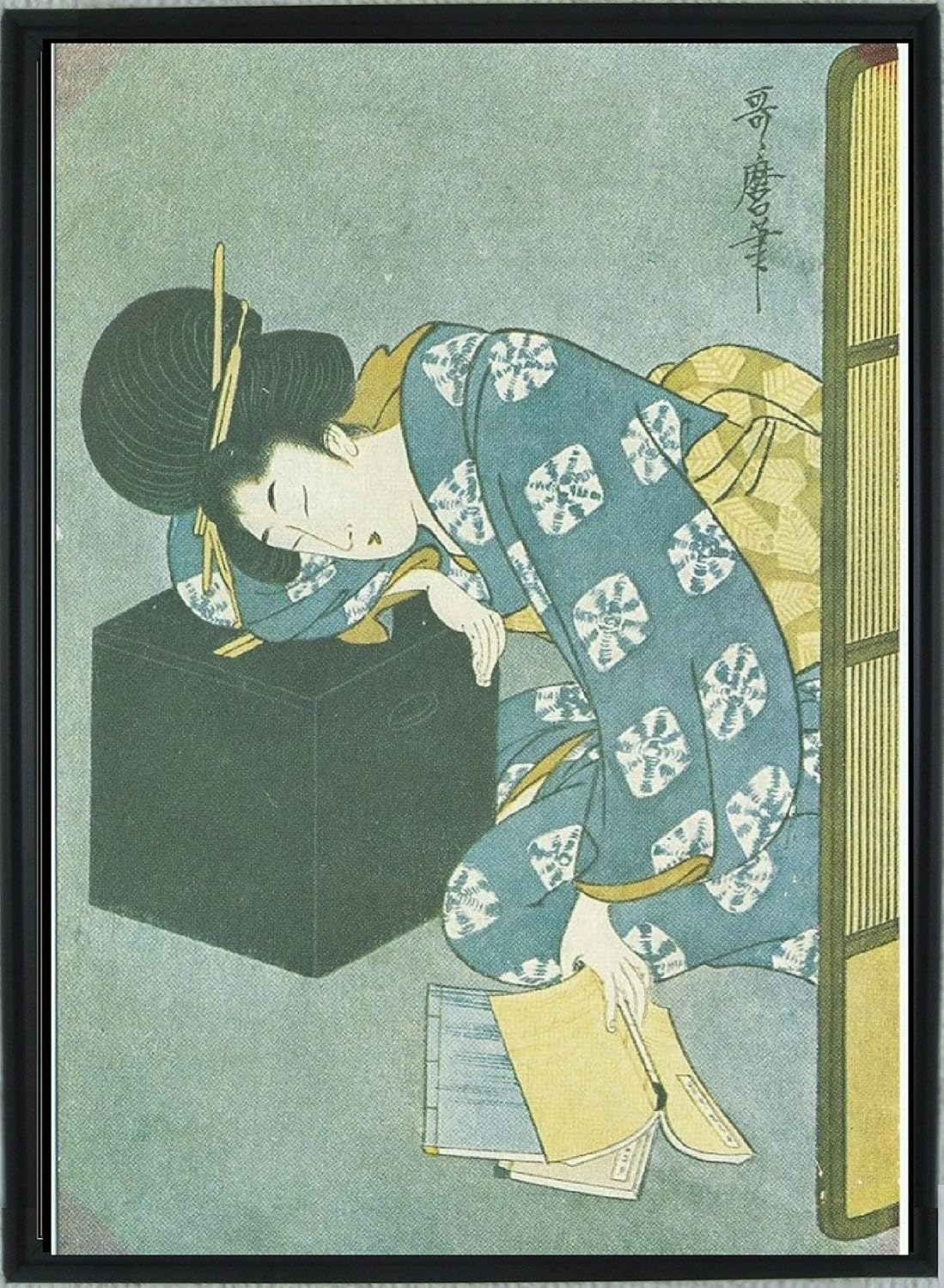 Amazon.com: Genius Collections Kitagawa Utamaro Poster Interior ...