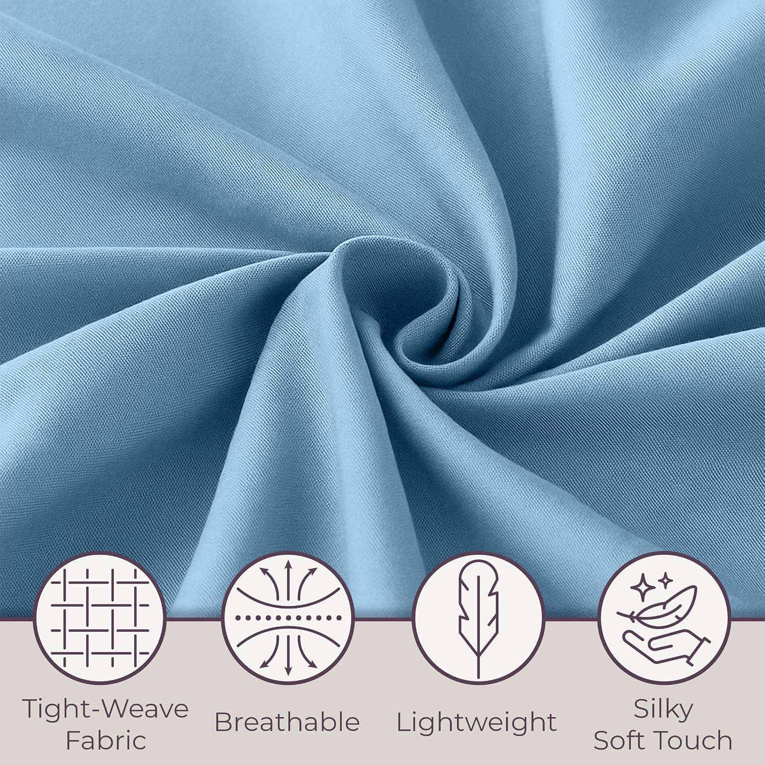 Brushed Microfiber Twin Sheets - 3-Piece Sheet Set with Pillowcase, Flat, and Fitted Sheets - Wrinkle and Fade-Resistant Bedding by Lavish Home (Blue)