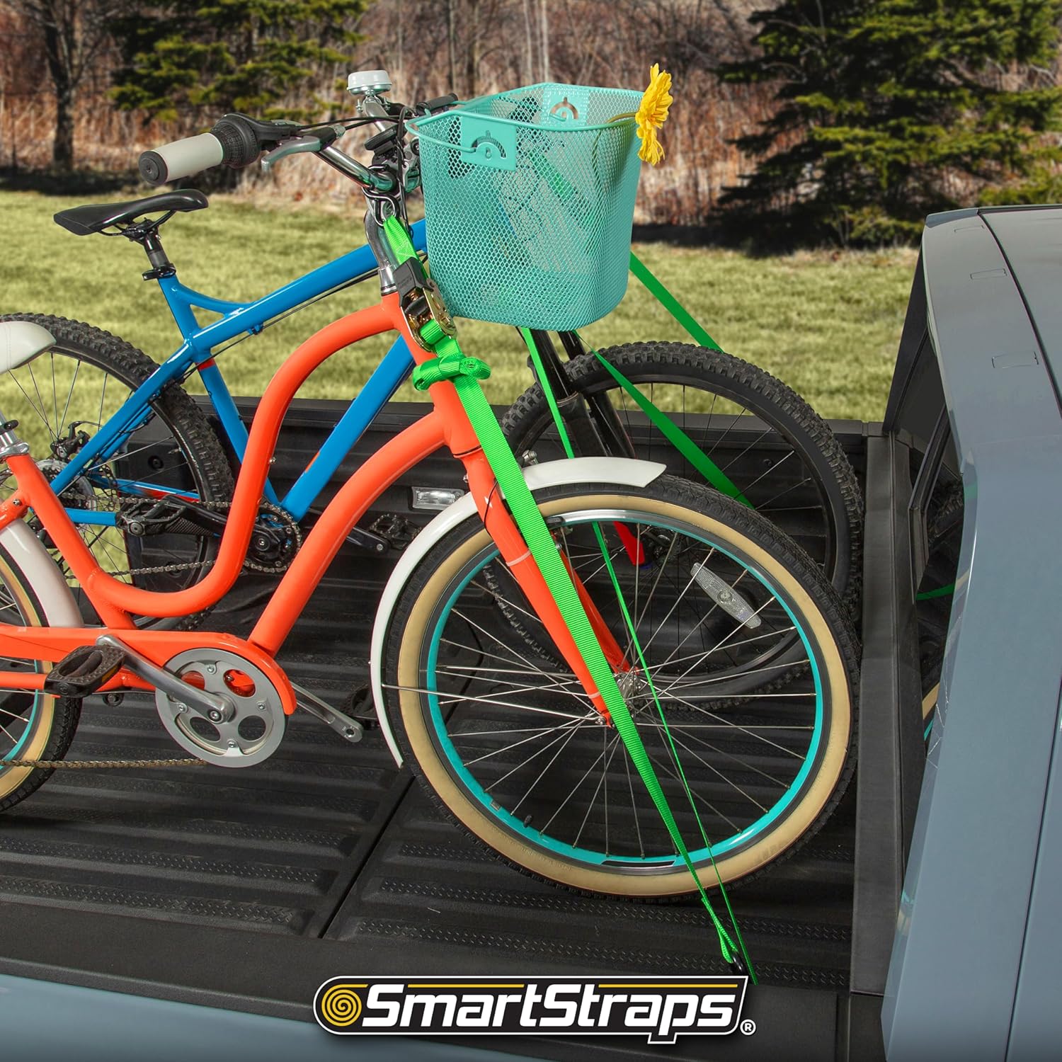 SmartStraps 14’ Padded Ratchet Tie Down, 4 Pack — Standard Duty Tie-Down Straps — 1,500lb Break Strength, 500lb Safe Work Load — Haul Dirt Bikes, ATVs, and Mowers - Image 6