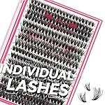 Lash CIusters 320Pcs Individual Lashes 3D Wispy Cluster Lashes Natural Look Eyelash Clusters Faux Mink Wispy Lashes 40D+50D-C Mixed DIY Lash Extension (3D Wispy-40D+50D-C,8-16mix)