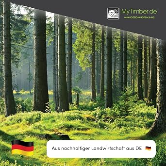 MyTimber Wooden Slats as Construction Wood Roof Slats Wood to Build Yourself 4 x 6 cm Wide Square Wood 2 m Long Wooden Slat for Construction Wood for Your DIY Project (10)