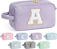 Vista 57 de YOOLIFE Estuche de Maquillaje con Inicial - Regalos de Cumpleaños para Mujeres, Niñas, Mamá, Hija, Amigas, Hermana, Profesora, Regalos de Propuesta