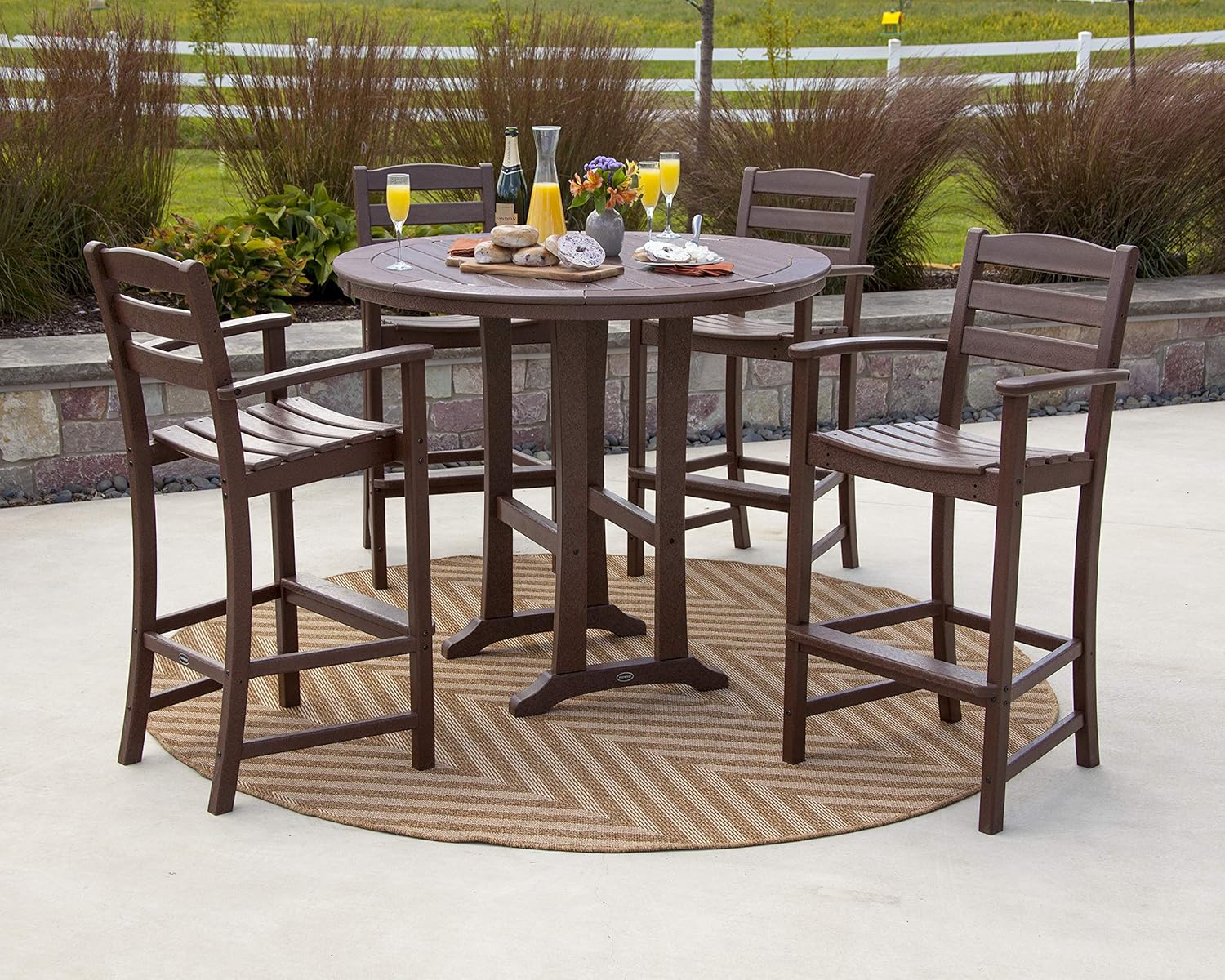 POLYWOOD® Bar Set, Teak