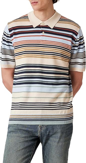 Paul Smith Mens Ps Mens Knit Short Sleeve Stripe Polo