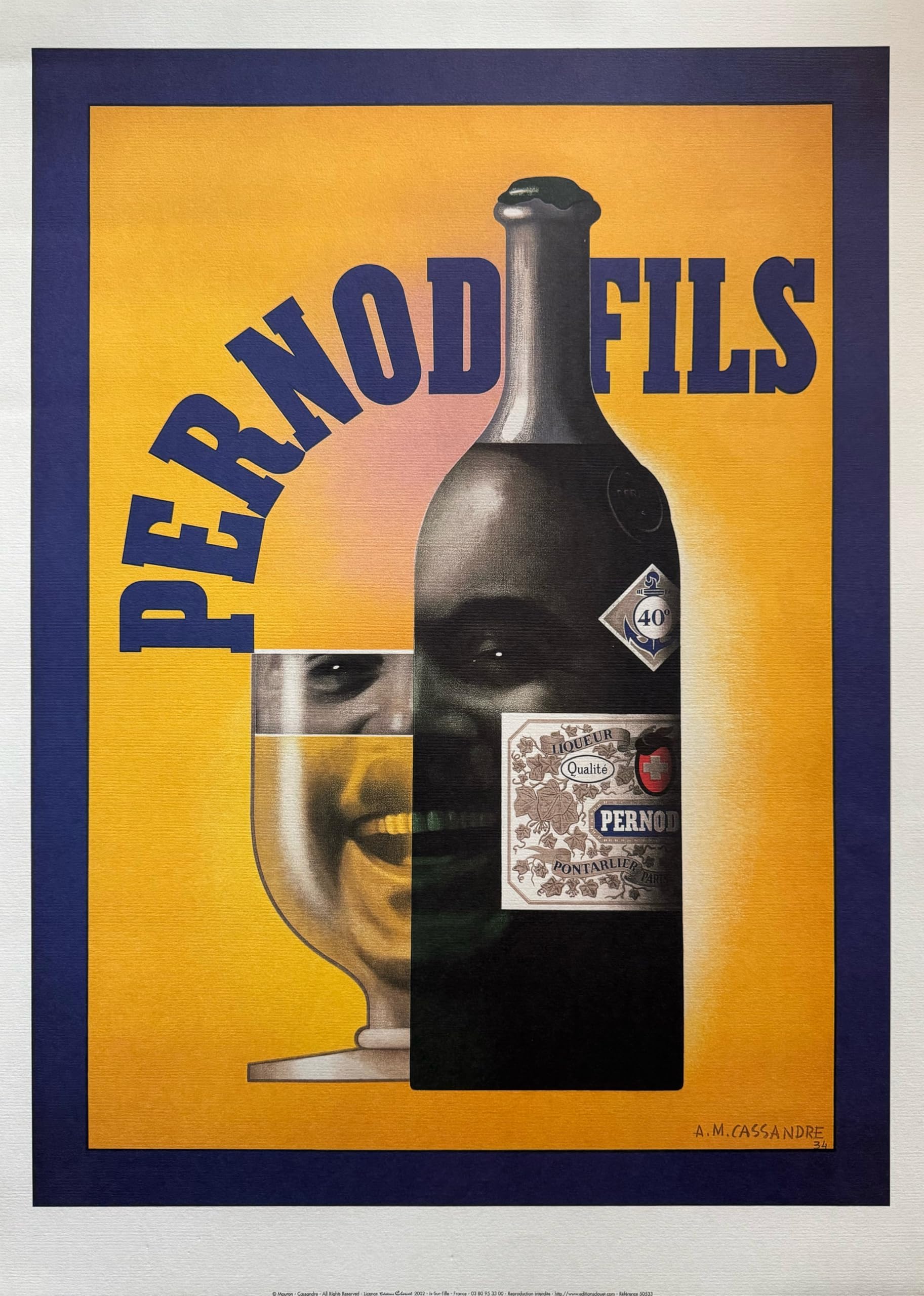 Affiche Pernot Fils 50X70 Cm poster mural art vintage salon cuisine