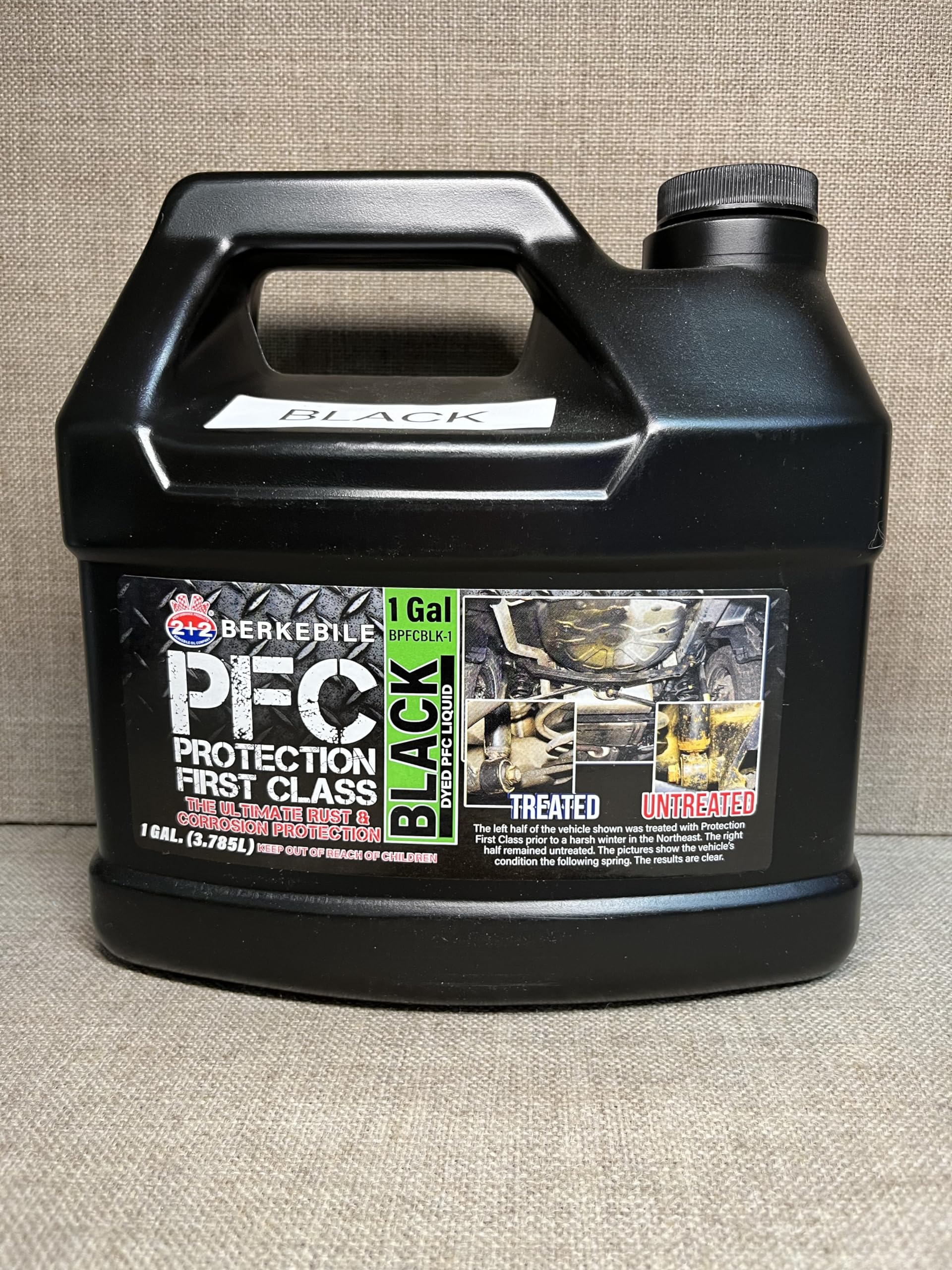 Gallon PFC Black, Pro Undercoating Spray Gun, 2 Wands, 1 Black Quart Bottle, and 50 Rust Plugs