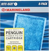 Marineland Penguin Bio-Wheel Rite-Size C Filter Cartridges 6-Pack: Easy Aquarium Filtration Replacement