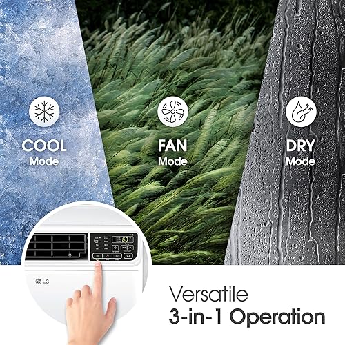 Miniatura 4 de LG Aire acondicionado de ventana de 6000 BTU, inversor dual de ahorro de energía, control remoto, WiFi, LG ThinQ, Alexa, Hey Google, filtro lavable