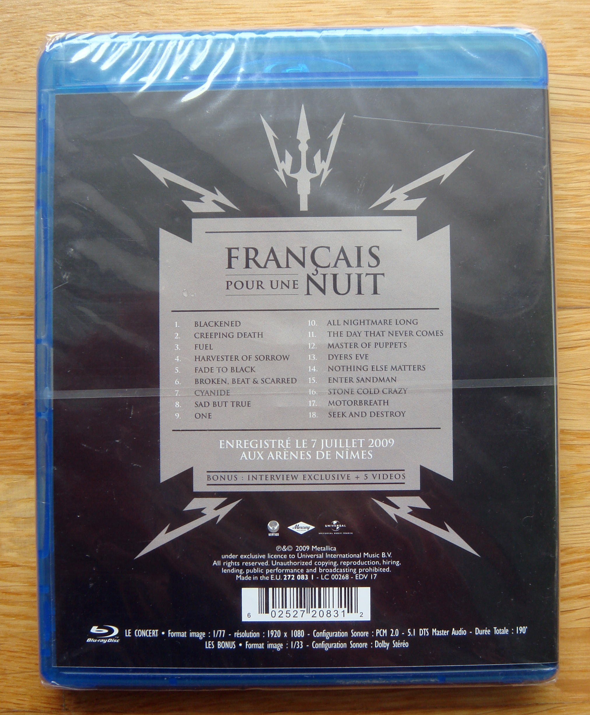 Metallica : Français pour une nuit [Blu-ray]