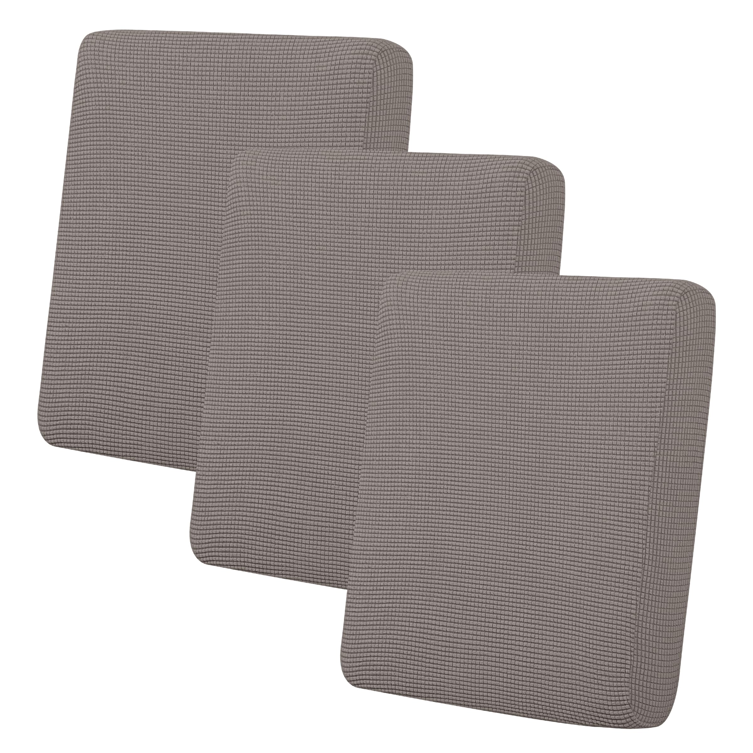 Easy-Going Stretch 3 Pieces Couch Cushion Cover for Sofa Seat