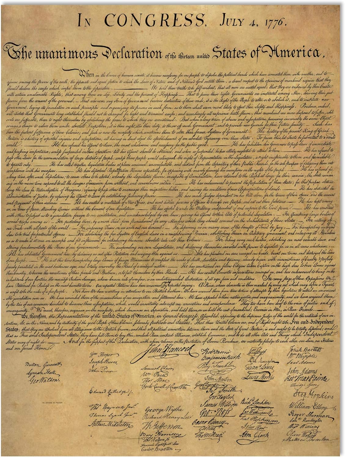 American Founding documents ラミネート加工 3パック XXL : 米国憲法、独立宣言、権利章典の複製 B
