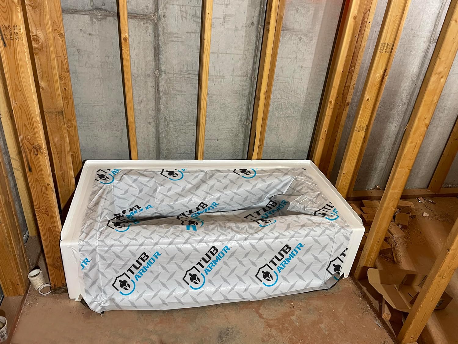 Maximum Protection During Your Next Bathroom Construction or Remodel Project! No More Scratched or Dirty Tubs! (36x72x22)