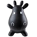 AppleRound Inflatable Ride-on Bouncy Animal Hopper - Horse, Cow or Unicorn - Kids Space Hopper Bouncer with Hand Pump - Jumping Toy for Indoor/Outdoor Play