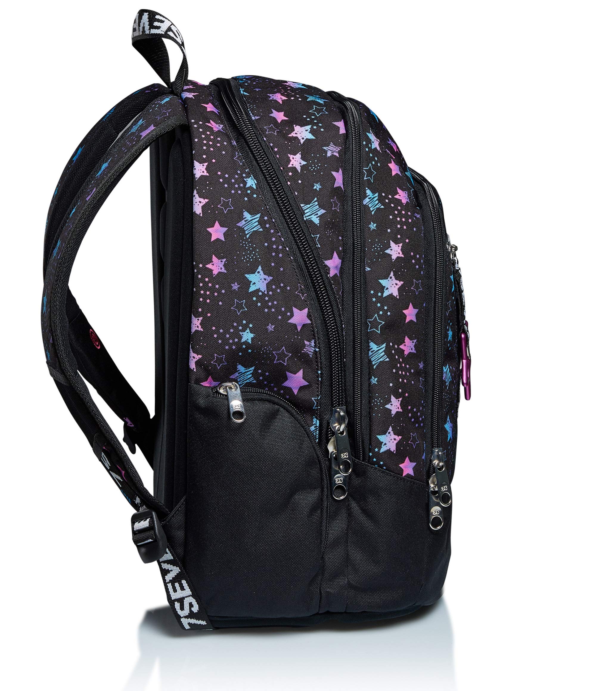 Seven Zaino Advanced, Doppio Scomparto, Tasca porta pc, Tasche multifunzione, Scuola e tempo libero, Bambini e ragazzi