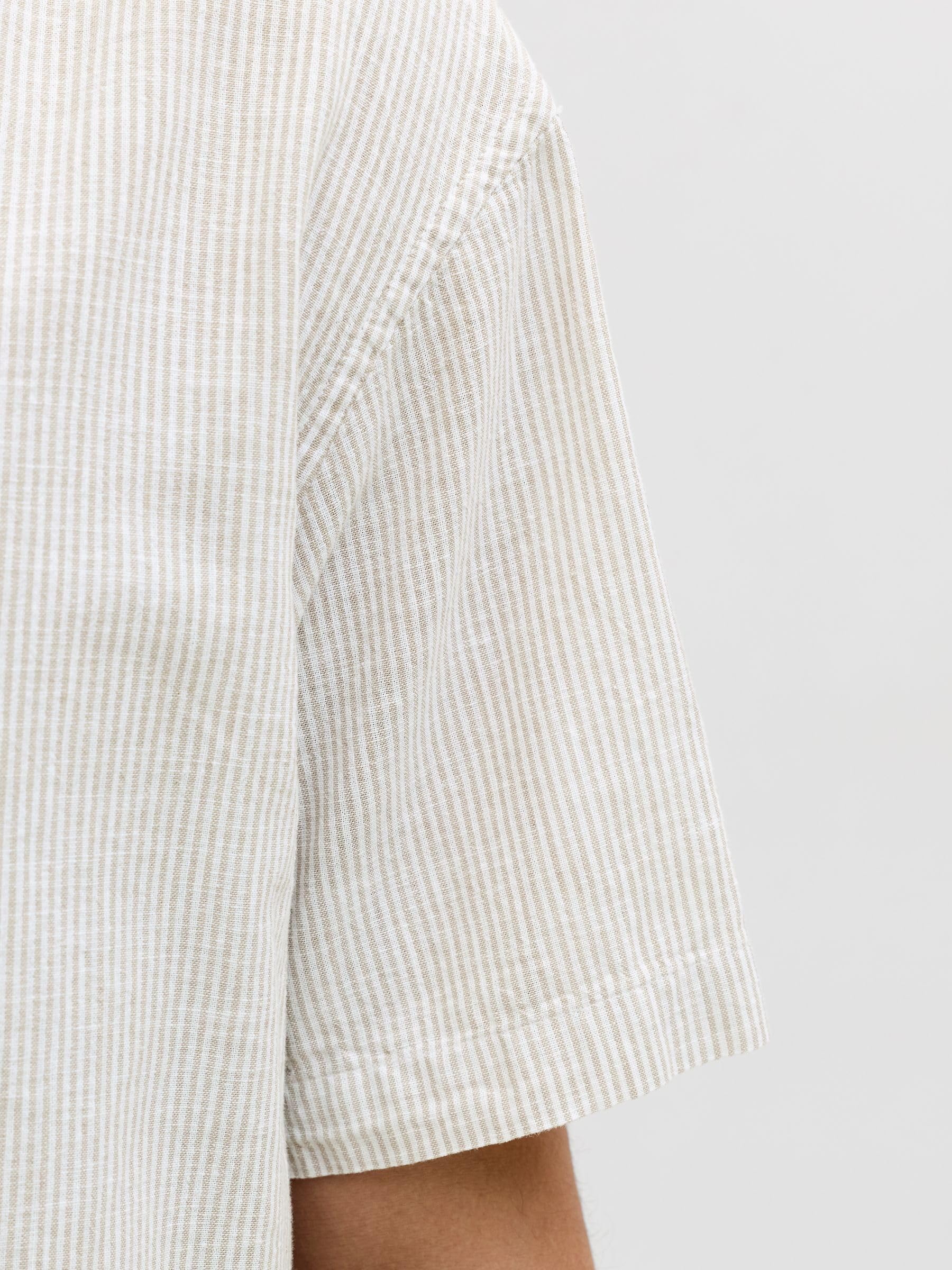 JACK & JONES Jjesummer Linen Blend Resort Shirt SS Sn Jjesummer Linen Blend Resort Camiseta SS Sn Hombre (Pack de 1)