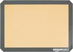 Amazon Basics Silicone, Non-Stick Reusable, Food Safe Baking Mat, Pack of 2, New Beige/Gray, Rectangular, 29.5cm x 42.0cm