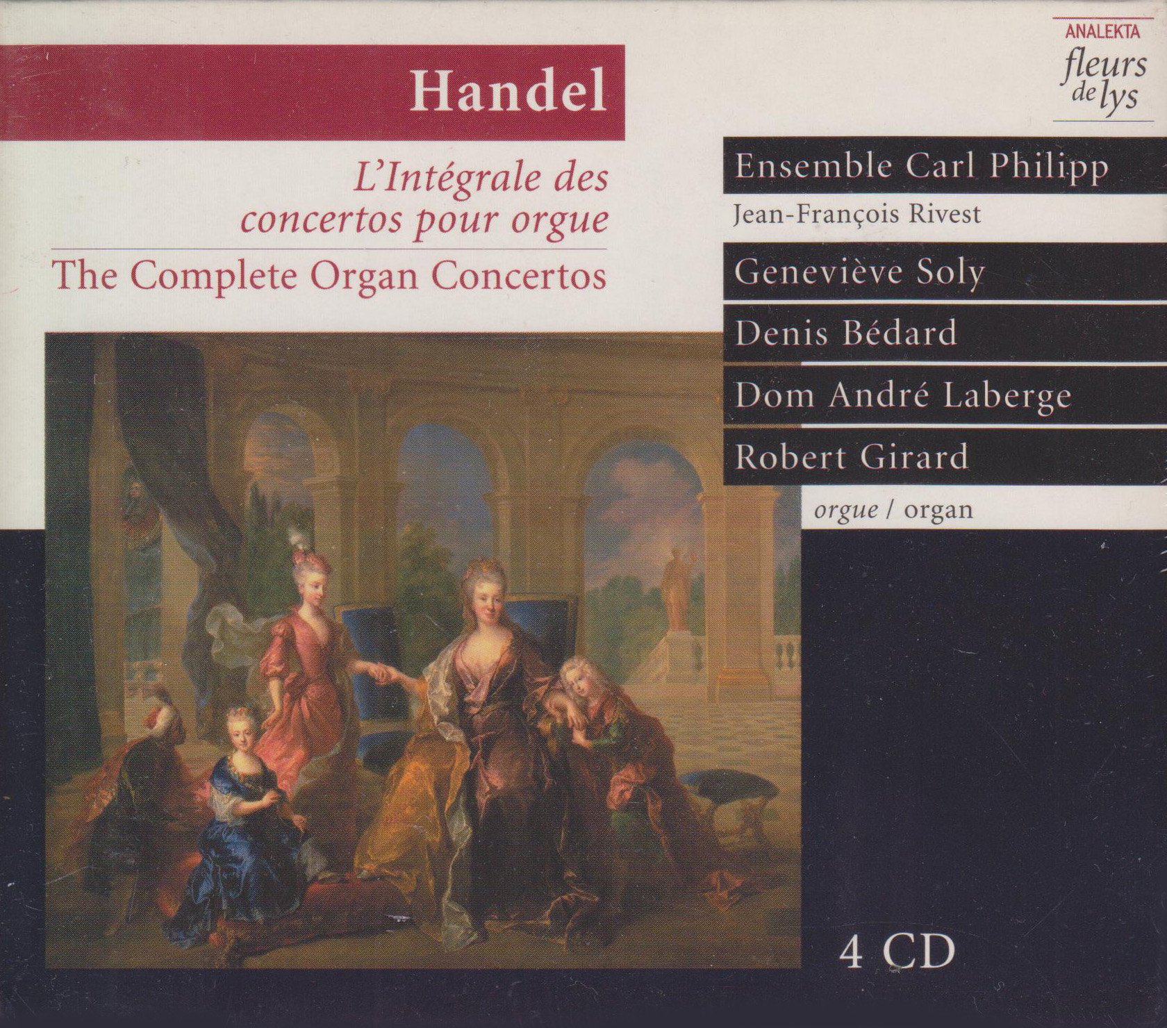 HANDEL;GEORGE FRIDER - COMP ORGAN CTOS [Audio CD] Haendel G.F.; Handel and Jean-Francois Rivest