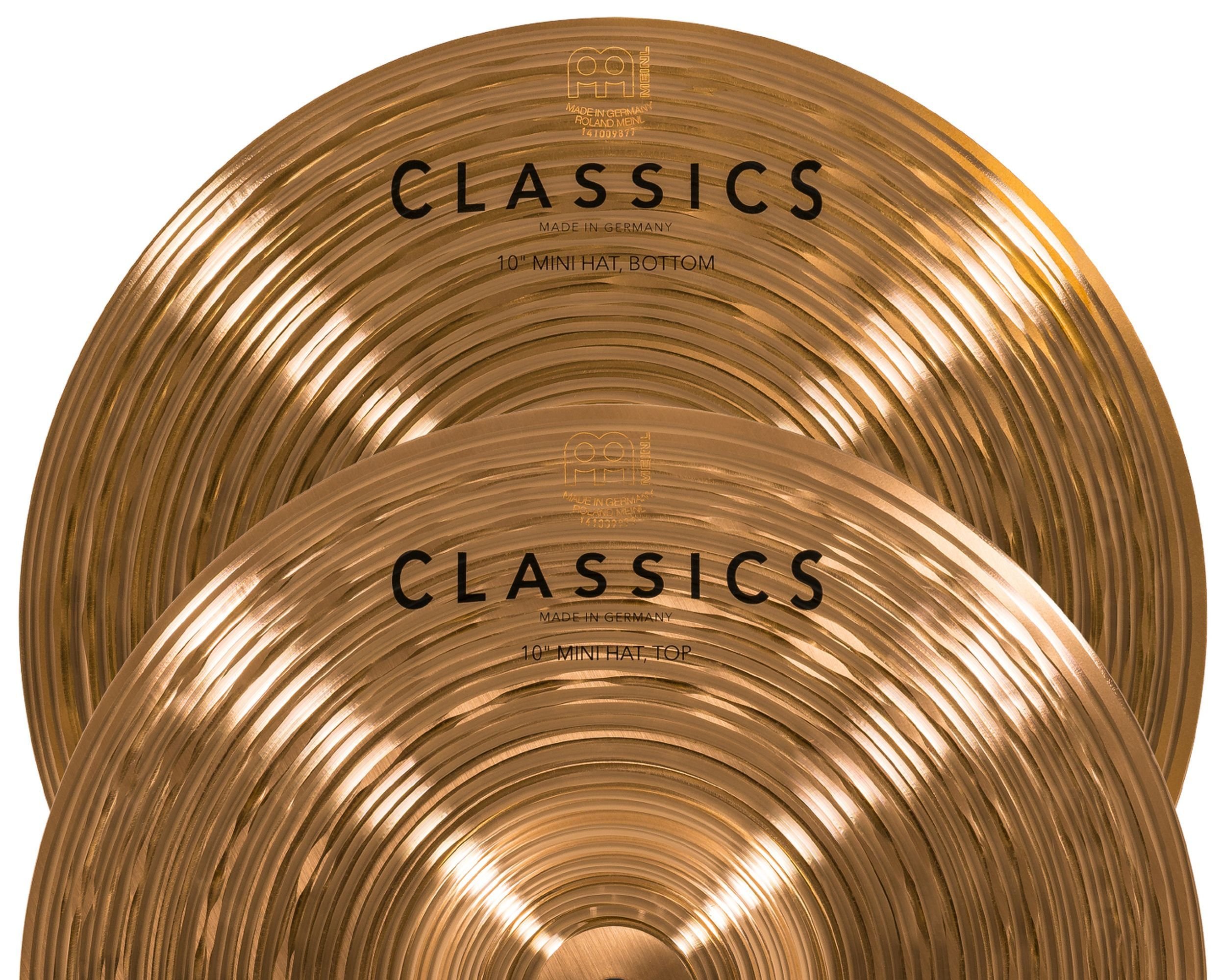 Meinl Cymbals C10MH 10-Inch Classics Traditional Mini Hi Hat Pair 