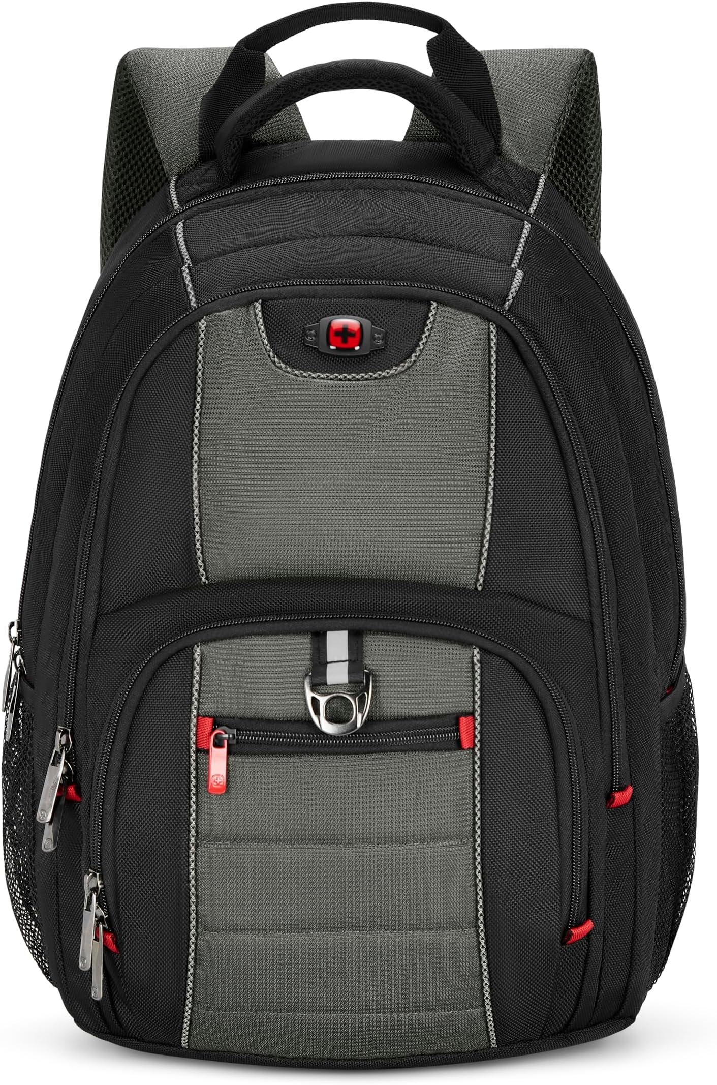 Pillar 600633, 16 Inch Laptop Backpack, Triple Protect Compartment with Case-Stabilizing Platform, 25 Litre Capacity, Work, School, Travel, Commuting, Black/Grey 25 x 38 x 48 cm