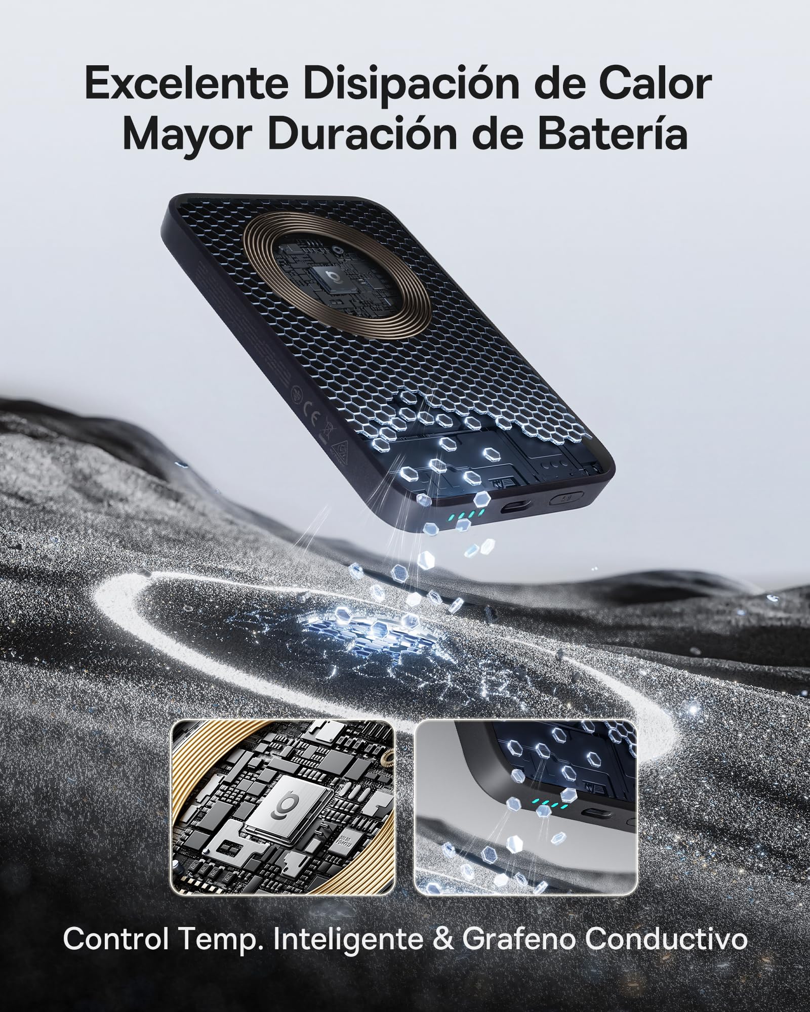 Baseus Enerfill FM11 MagSafe Power Bank 10000mAh 22.5W Magnetic Power Bank USB C Batería externa inalámbrica para teléfono móvil Mini Wireless Compatible con iPhone 17/16/15/14/13/12/Pro/Pro Max Serie