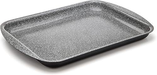 Miniatura 9 de DaTerra Cucina - Paquete doble de bandejas de horno antiadherentes con revestimiento de cerámica, 16 x 11 x 1 pulgadas, grado profesional, sin PTFE,