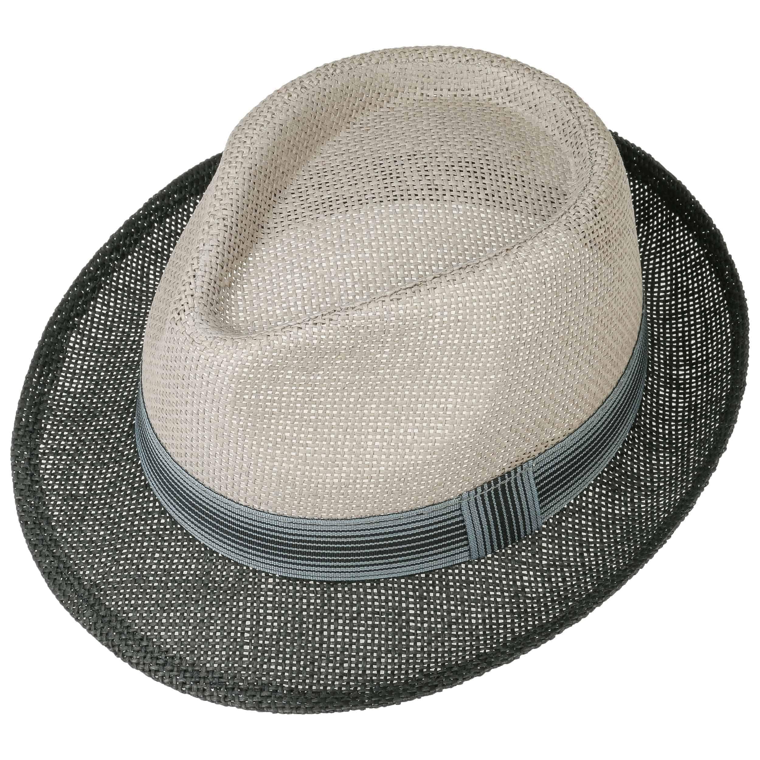 LIPODO Twotone Sombrero Trilby Paja Degradado Unisex Primavera Verano