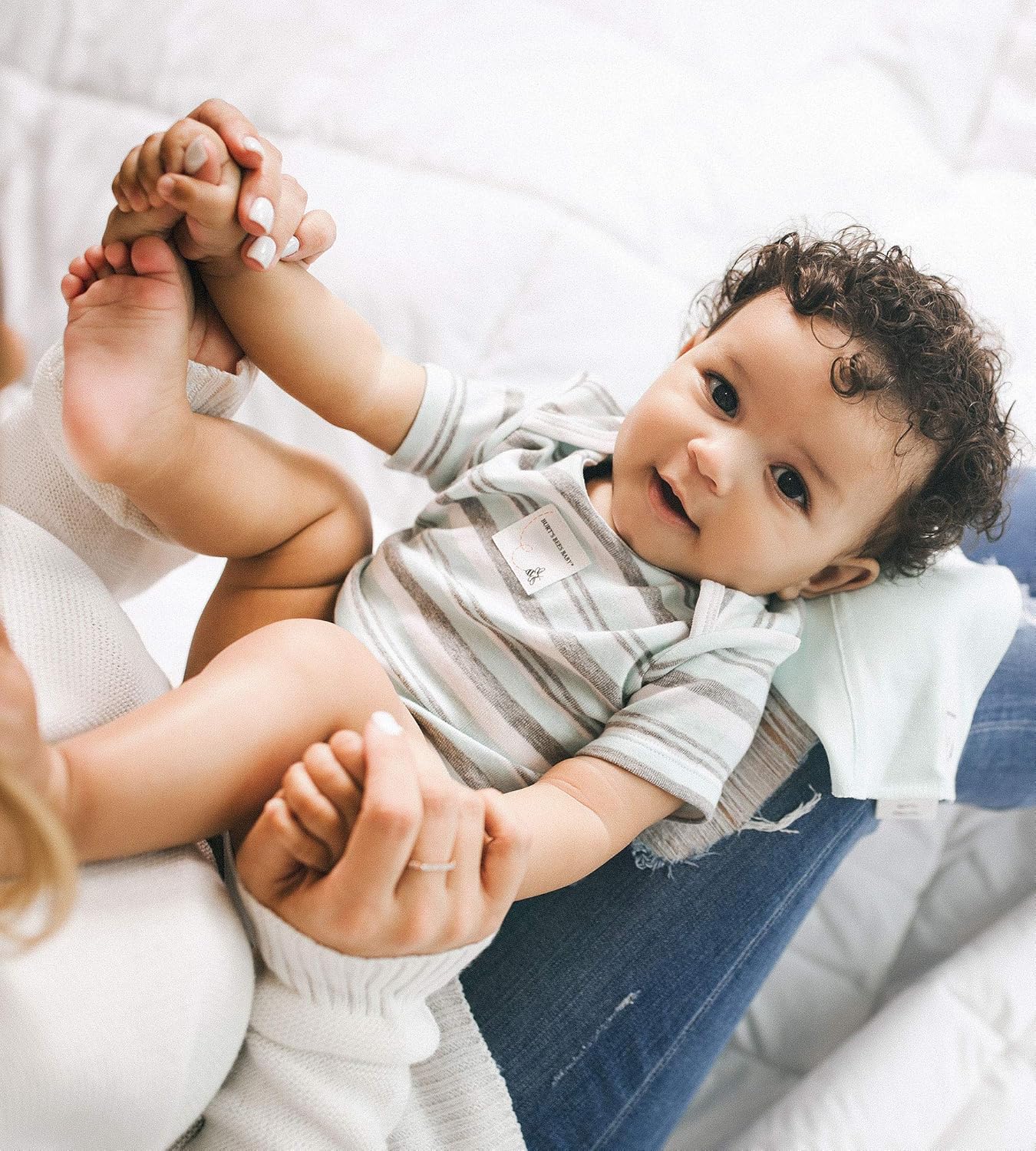 Miniatura 4 de Burt's Bees Baby Pelele unisex de una pieza para bebé, paquete de 3 unidades, de manga larga y corta, 100% algodón orgánico