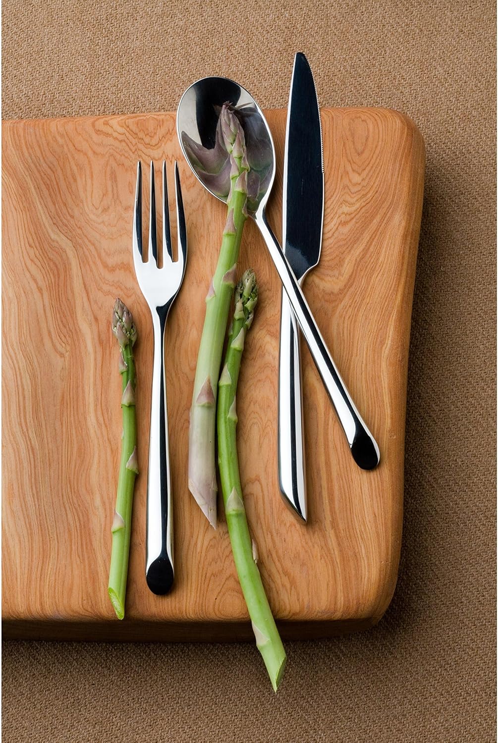 nambe Frond Steak Knives | Set of 4 | Premium Stainless Steel Meat Knife Set | Sharp Serrated Tomato Knife for Home, Kitchen, or Restaurant | Dishwasher Safe (Silver-9 Inch)