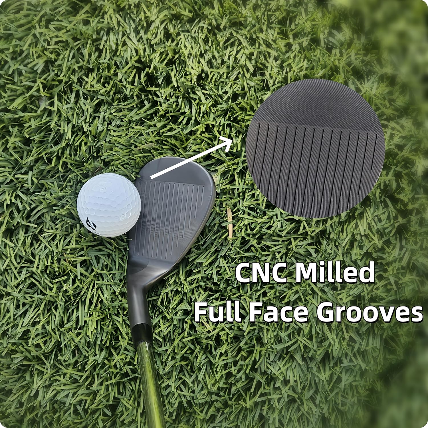 Premium Golf Wedge - Golf Wedge Set or Individual Wedge 50/52/54/56/58/60 - CNC Milled Face for More Spin - Great Escape Sand Wedge Lob Wedge Gap Wedge