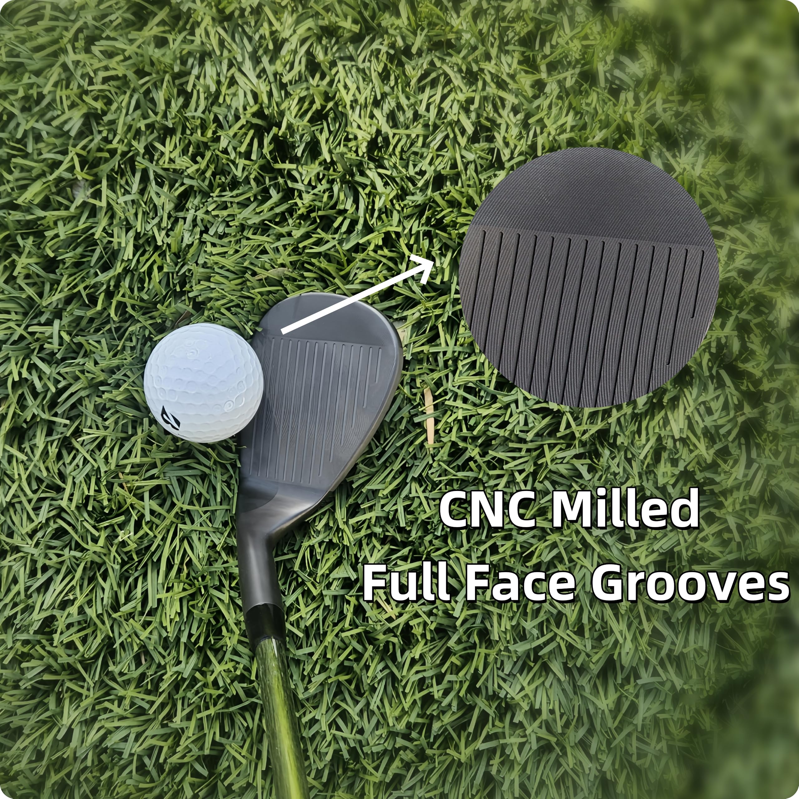 Golf Era Golf Wedge - Premium Golf Wedge Set oder einzeln 50/52/54/56/58/60 - CNC gefräste Fläche für mehr Spin - Golf Gap Wedge Sand Wedge Lob Wedge