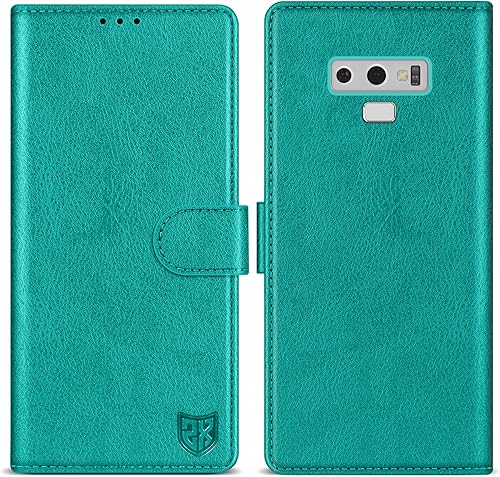 ZZXX Funda tipo cartera para Samsung Galaxy Note 9 con bloqueo RFID, ranura para tarjetas, función atril, cierre magnético, funda protectora de