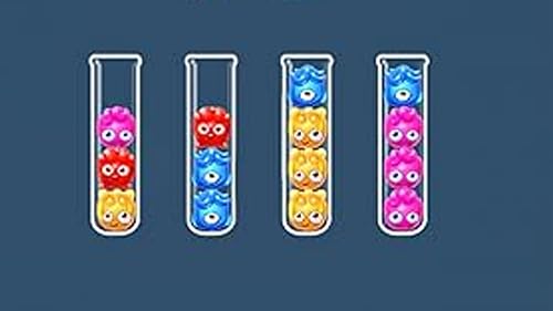 ゼリーソートパズルゲーム！カラーソートパズルマスター、asmrカラー