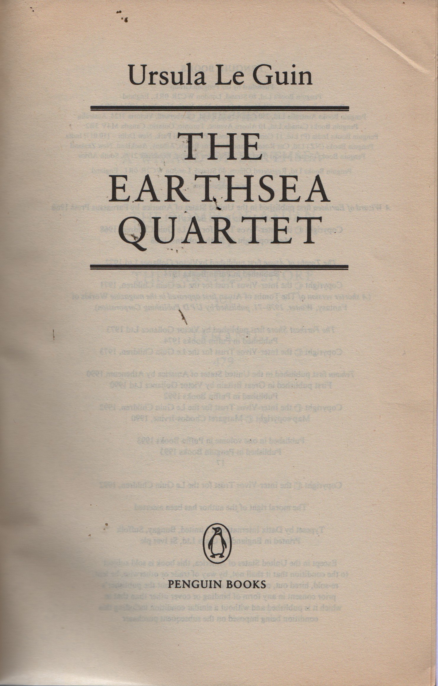 Earthsea: The First Four Books