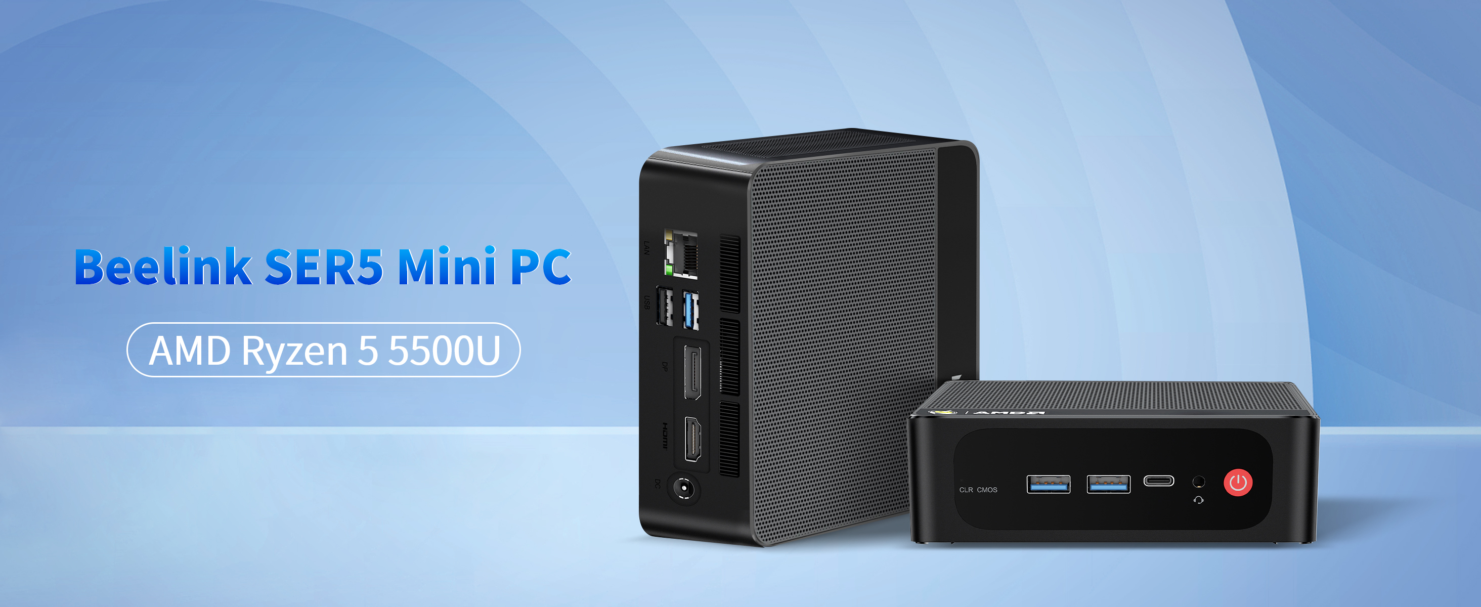 Amazon.com: Beelink SER5 Mini PC, AMD Ryzen 5 5500U (6C/12T
