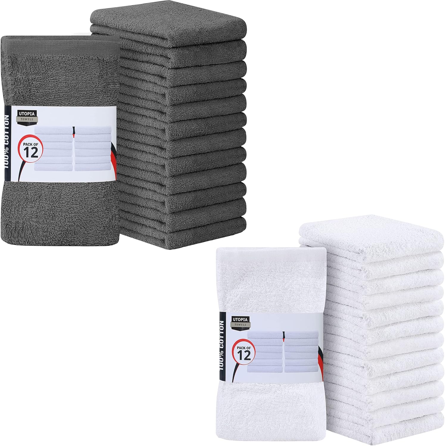 Utopia Towels Bundle of 24 Kitchen Bar Mops 16"x19