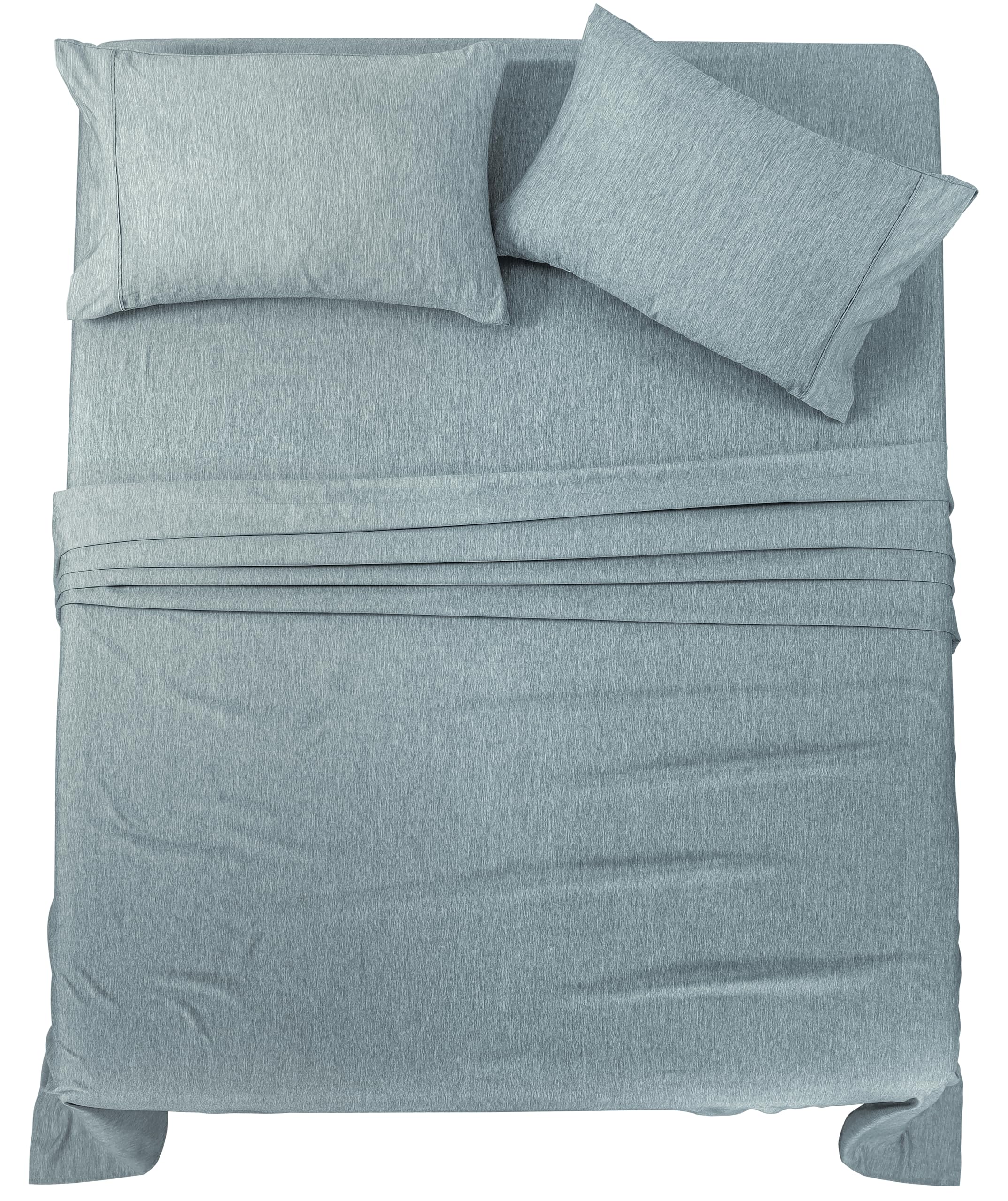 Utopia BeddingQueen Bed Sheets Set - 4 Piece Bedding - Brushed Microfiber - Shrinkage and Fade Resistant - Easy Care (Queen, Heather Grey)