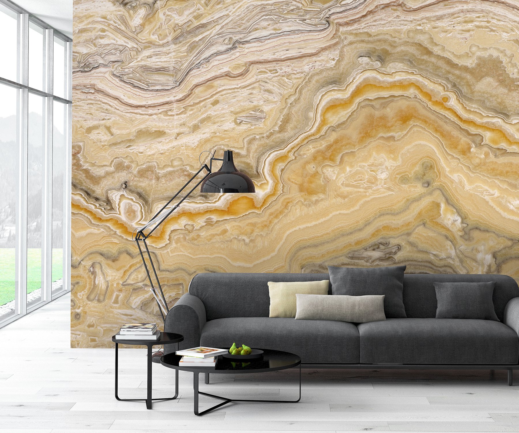 Amber Wall Mural, Brown - Image 2