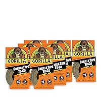 Vista 15 de Gorilla 6100101-10 Cinta adhesiva para llevar, 1" x 10 yardas, negro, (paquete de 10), paquete de 10, 10